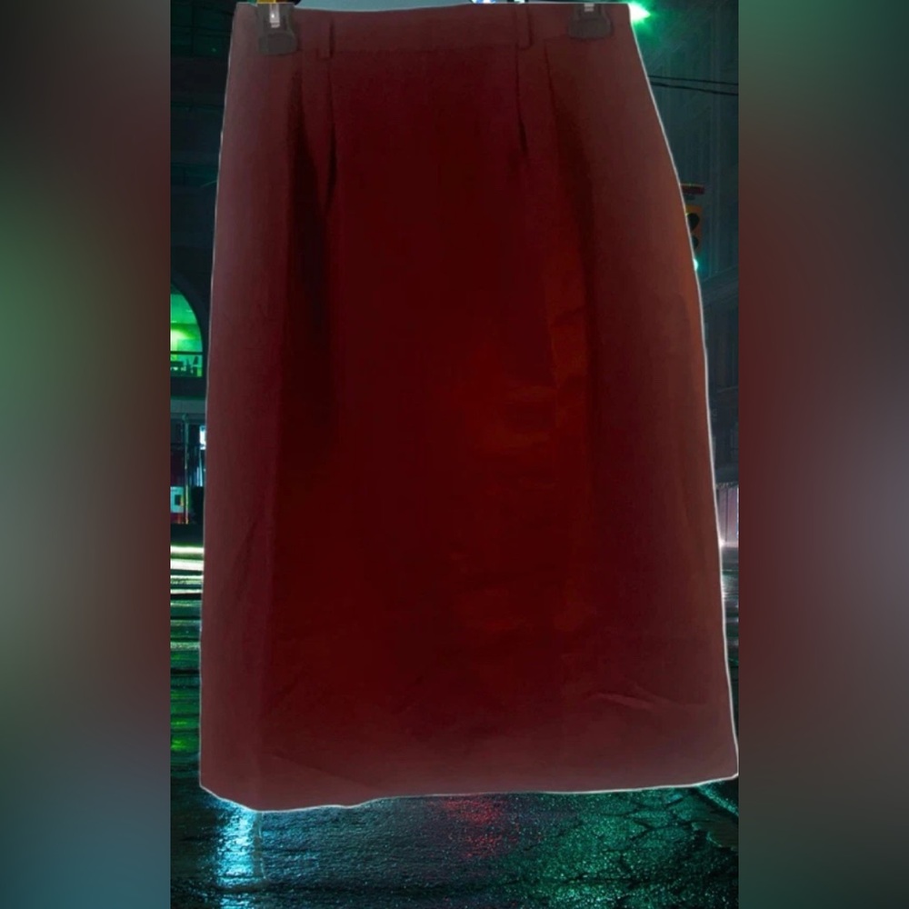 Pre Owned Women’s Pretense Skirt Cranberry Red Sz 11-12 Classic Casual Comfort